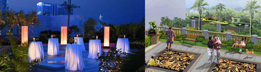 屋顶花园设计的几个要素<br>种值土可以用野外的田土，也可以用生土，掺加动物粪便、草木灰、切碎杂草、树叶糠、珍珠岩、蛙石等，混合。增加土壤肥力，减轻荷载。